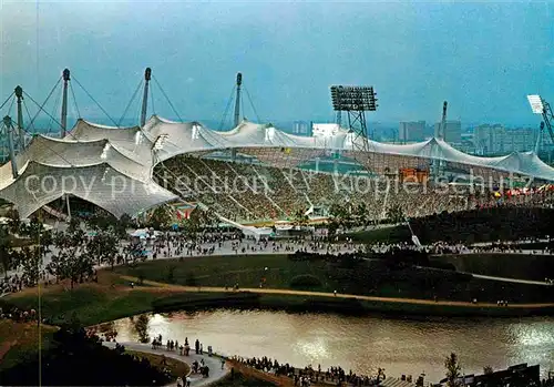 Stadion Olympiastadion Muenchen Olympiasee  Kat. Sport