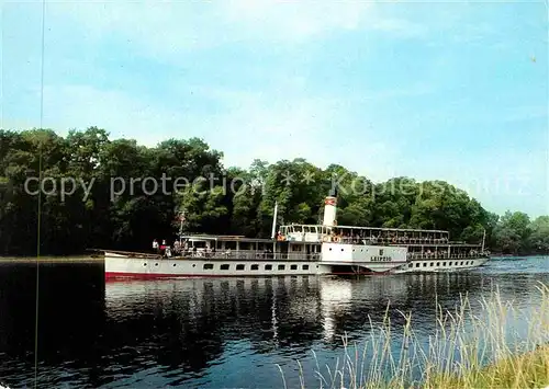 Dampfer Seitenrad Leipzig Weisse Flotte Dresden  Kat. Schiffe