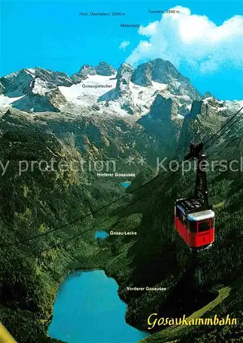 Seilbahn Gosaukamm Gosausee Hoher Dachstein  Kat. Bahnen