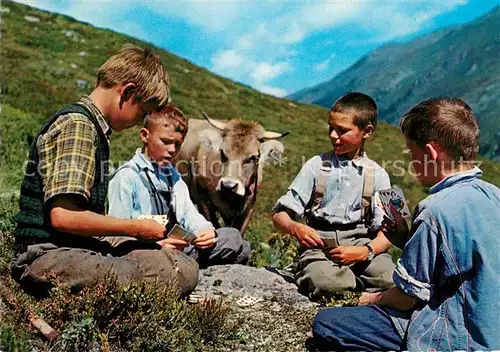 Kartenspiel Jass Hirtenknaben Kuh  Kat. Spiel