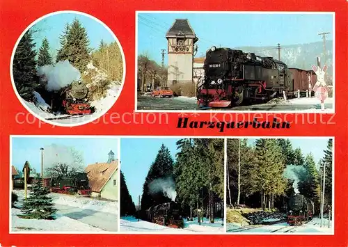 Lokomotive Harzquerbahn Ilfeld Bahnhof Sorge Birkenmoor Kat. Eisenbahn