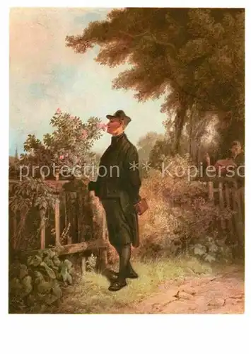 Spitzweg Carl Rosenduft  Kat. Kuenstlerkarte