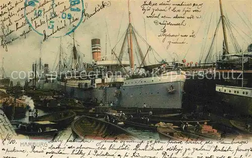 Dampfer Oceanliner Gouverneur  Hamburg Hafen  Kat. Schiffe