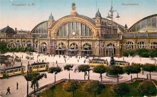 Bahnhof Frankfurt am Main Hauptbahnhof Strassenbahn  Kat. Eisenbahn