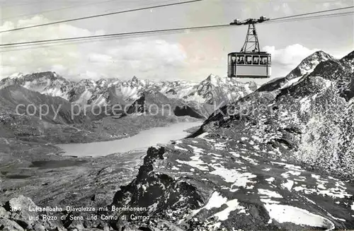 Seilbahn Diavolezza Berninaseen Pizzo di Sena Corno di Campo Kat. Bahnen