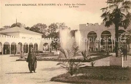 Exposition Coloniale Strasbourg 1924 Palais des Colonies Le Patio