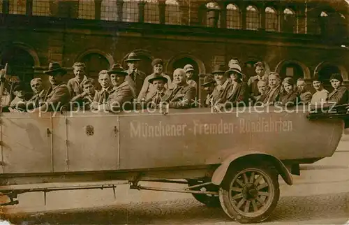 Autobus Omnibus Muenchener Fremden Rundfahrten  Kat. Autos