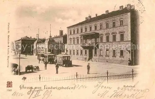 Strassenbahn Ludwigshafen Bahnhof  Kat. Strassenbahn