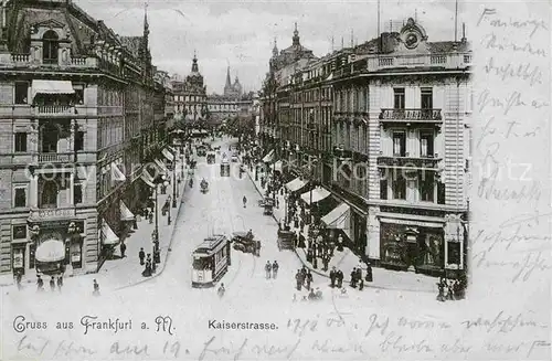 Strassenbahn Frankfurt am Main Kaiserstrasse  Kat. Strassenbahn