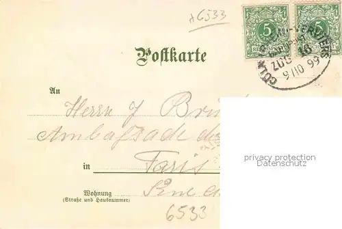 Pfaff C. Bacharach  Kat. Kuenstlerlitho