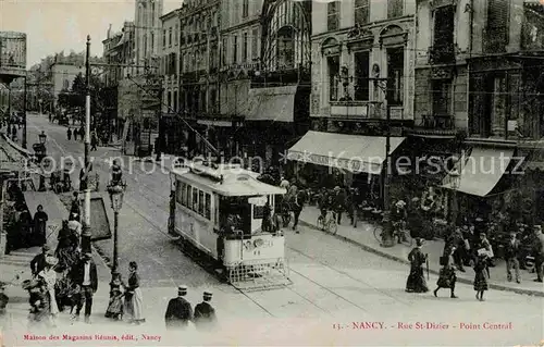 Strassenbahn Nancy Rue St. Dizier Point Central  Kat. Strassenbahn