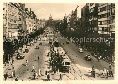 Strassenbahn Praha Vaclavske manesti  Kat. Strassenbahn