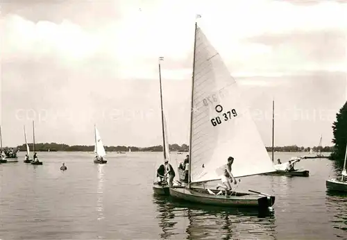 Segelboote Goyatz Schwielochsee  Kat. Schiffe