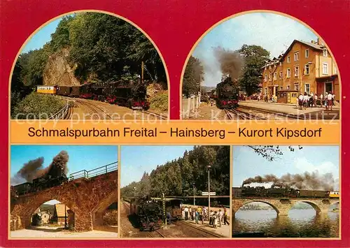 Lokomotive Schmalspurbahn Freital Hainsberg Kipsdorf  Kat. Eisenbahn