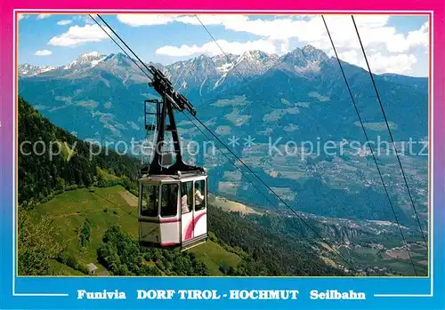 Seilbahn Dorf Tirol Hochmut  Kat. Bahnen