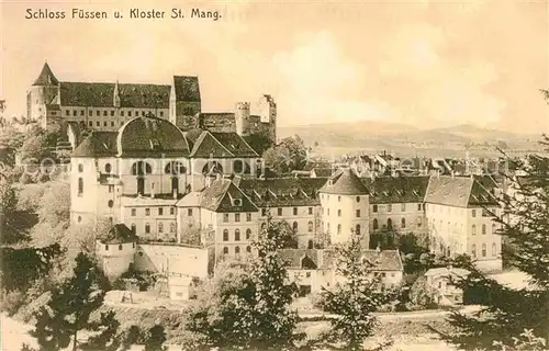 Fuessen Allgaeu Schloss Kloster Mang Kat. Fuessen