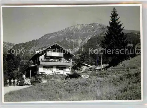 Steibis Pension Ferienhaus Blick zum Hochgrat Allgaeuer Alpen Kat. Oberstaufen