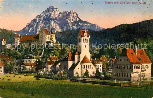 Fuessen Allgaeu Burg Kirche Kat. Fuessen