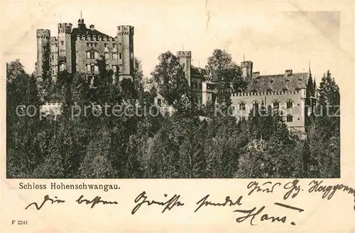 Hohenschwangau Schloss Hohenschwangau Kat. Schwangau