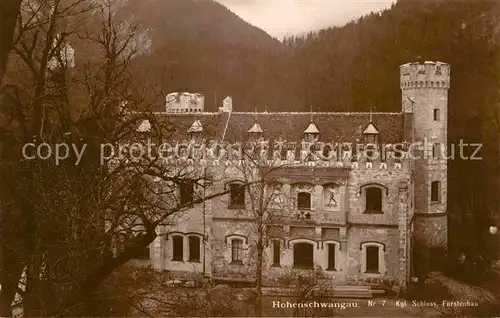 Hohenschwangau Kgl Schloss Fuerstenbau Kat. Schwangau