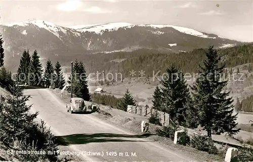 Baerental Feldberg Baerentalstrasse mit Blick zum Feldberg Kat. Feldberg (Schwarzwald)