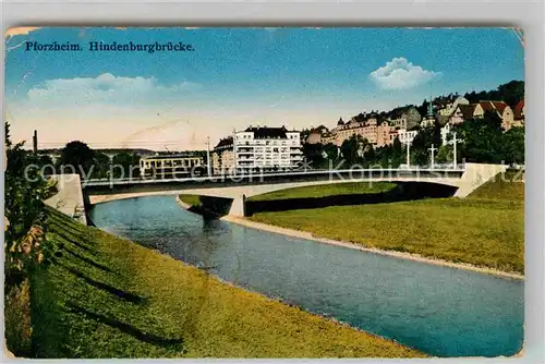 Pforzheim Hindenburgbruecke Kat. Pforzheim