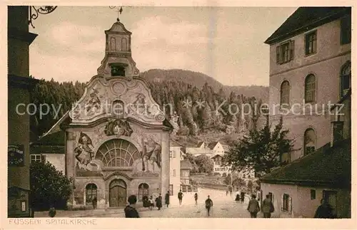 Fuessen Allgaeu Spitalkirche Kat. Fuessen