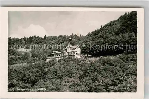 Freiburg Breisgau Schlossbergrestaurant Dattler Kat. Freiburg im Breisgau