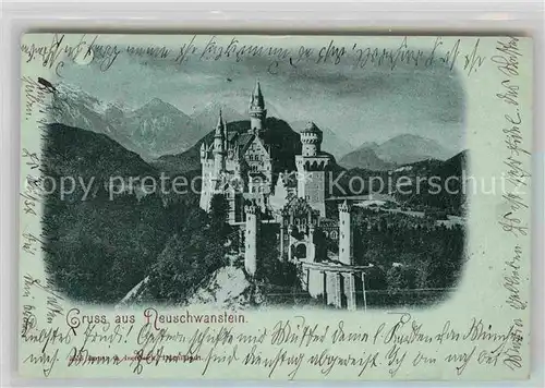 Fuessen Allgaeu Schloss Neuschwanstein Kat. Fuessen