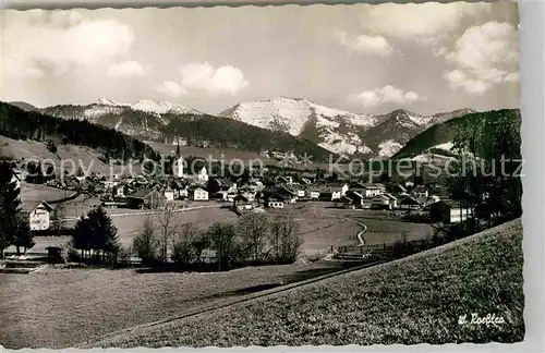 Aach Oberstaufen Panorama Kat. Oberstaufen