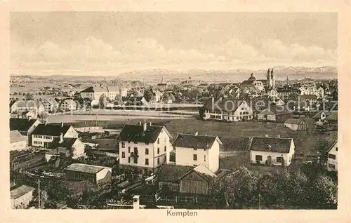 Kempten Allgaeu Kirche Panorama  Kat. Kempten (Allgaeu)