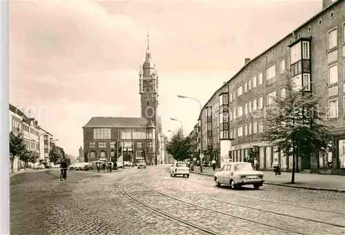 Dessau Rosslau Strasse der Deutsch Sowjetischen Freundschaft Rathaus Kat. Dessau Rosslau