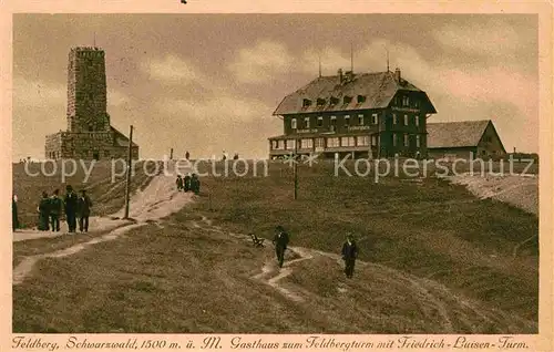 Feldberg Schwarzwald Gasthaus zum Feldbergturm Friedrich Luisen Turm Kat. Feldberg (Schwarzwald)