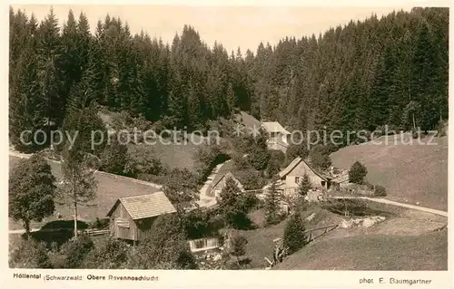 Hoellental Schwarzwald Obere Ravennaschlucht Kat. Buchenbach