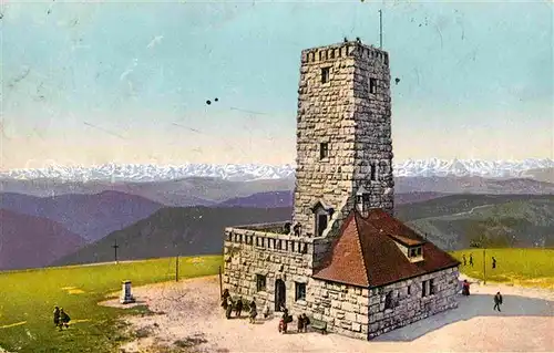 Feldberg Schwarzwald Feldbergturm Aussichtsturm Alpenkette Kat. Feldberg (Schwarzwald)