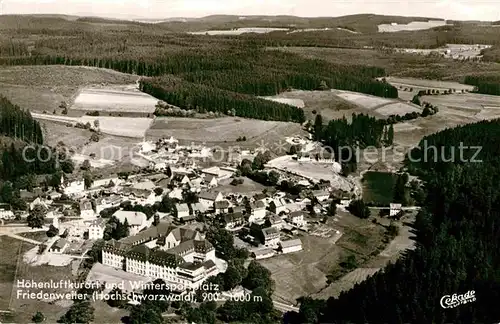 Friedenweiler Hoehenluftkurort Wintersportplatz Schwarzwald Fliegeraufnahme Kat. Friedenweiler