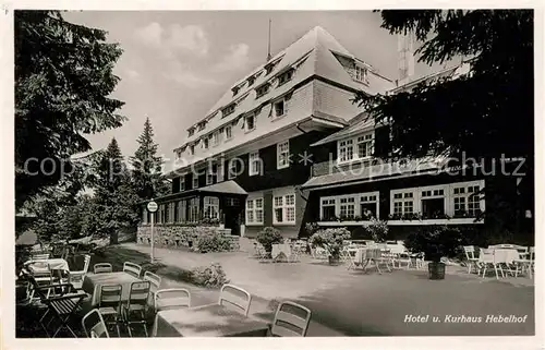 Feldberg Schwarzwald Hotel Kurhaus Hebelhof Kat. Feldberg (Schwarzwald)