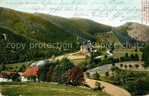 Hoellental Schwarzwald Panorama Kat. Buchenbach