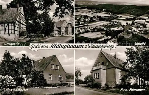Roedinghausen Fliegeraufnahme Luftbild Haus Kemper und Fahrtmann Kat. Roedinghausen