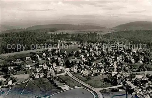 Hahnenklee Bockswiese Harz Fliegeraufnahme Kat. Goslar