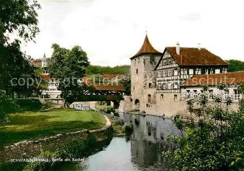 Schwaebisch Hall Partie Kocher Sulferturm Kat. Schwaebisch Hall