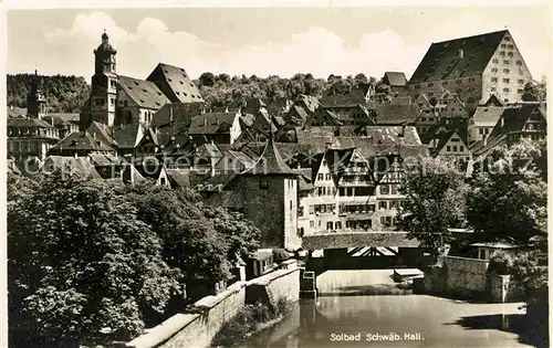 Schwaebisch Hall Solbad Panorama Kat. Schwaebisch Hall