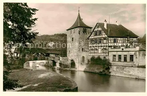 Schwaebisch Hall Sulfersteg Sulferturm Kat. Schwaebisch Hall