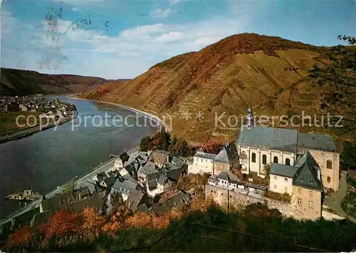 Beilstein Mosel Blick von der Burgruine Metternich Klosterburg Kat. Beilstein