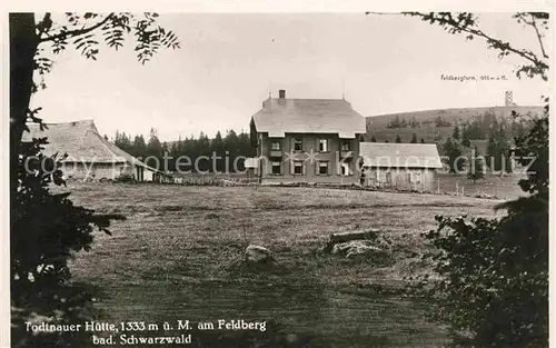 Feldberg Schwarzwald Todtnauer Huette Feldbergturm Kat. Feldberg (Schwarzwald)