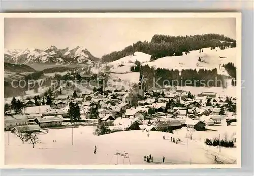 Oberstaufen Panorama Winter Kat. Oberstaufen