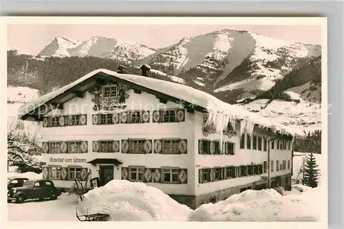 Oberstaufen Gasthof zum Loewen Winter Kat. Oberstaufen