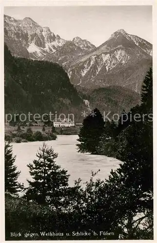 Weisshaus Tirol Schlicke Fuessen Lech Kat. Oesterreich