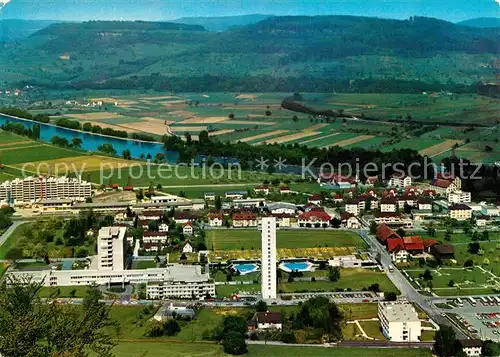 Zurzach Fliegeraufnahme Rheumaklinik mit Thermalbad Kat. Zurzach