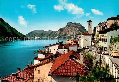 Gandria Lago di Lugano Panorama  Kat. Gandria